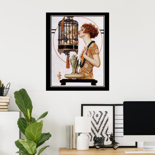 Schöne Art Deco Print Poster (Heimbüro)