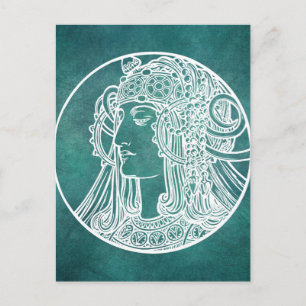 Schöne Art Nouveau Postkarte
