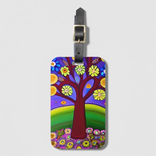 Schöne Artwork | BEHALTEND TOUCH Gepäckanhänger (Vorderseite Vertikal)