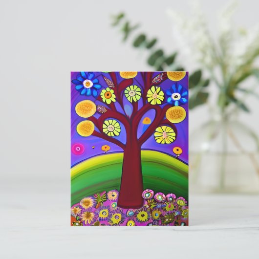 Schöne Artwork | BEHALTEND TOUCH Postkarte (Stehend Vorderseite)