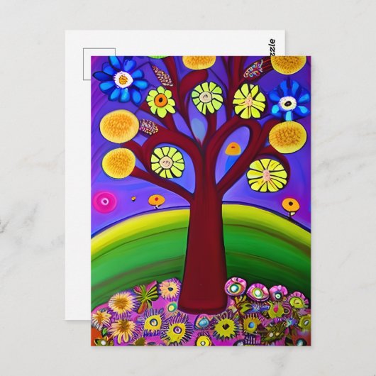 Schöne Artwork | BEHALTEND TOUCH Postkarte (Vorne/Hinten)