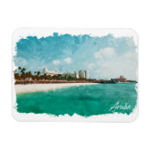 Schöne Aruba Tropical Island Reise Magnet (Horizontal)
