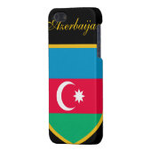Schöne Aserbaidschan-Flagge iPhone Hülle (Rückseite links)