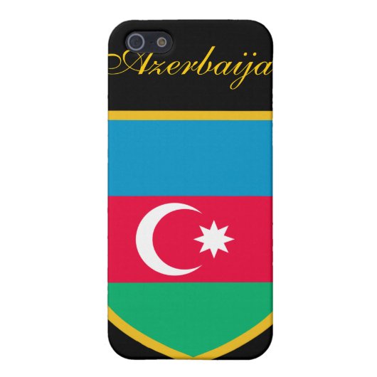 Schöne Aserbaidschan-Flagge iPhone Hülle (Hinten)