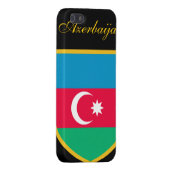 Schöne Aserbaidschan-Flagge iPhone Hülle (Rückseite rechts)