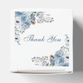 Schöne Ash Blue Floral Baby Dusche Geschenkschachtel (Oben)