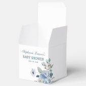 Schöne Ash Blue Floral Baby Dusche Geschenkschachtel (Geöffnet)