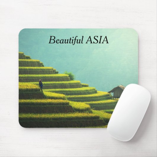 Schöne Asiatische Postkarte mit Ihrem Text Mousepad (Mit Mouse)
