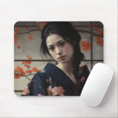 Schöne Asienfrau Mousepad (Mit Mouse)