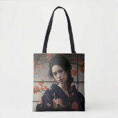 Schöne Asienfrau Tasche (Vorderseite)