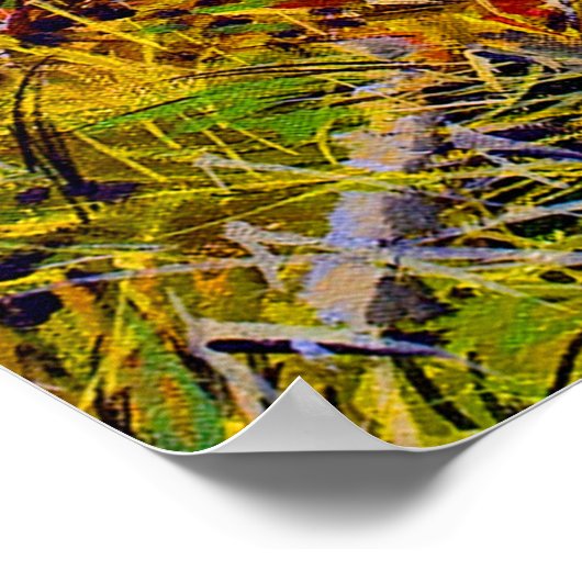 Schöne Aspen Bäume im Herbst Splendor Poster (Ecke)