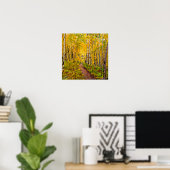 Schöne Aspen Bäume im Herbst Splendor Poster (Heimbüro)