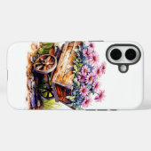 Schöne Aster-Blume in einem Radfass Case-Mate iPhone Hülle (Rückseite (Horizontal))