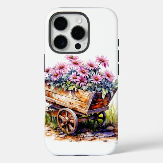 Schöne Aster-Blume in einem Radfass Case-Mate iPhone Hülle (Rückseite)