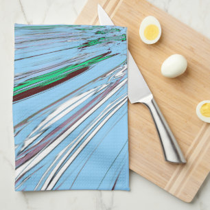 Schöne atemberaubende aqua blaue fantastische Blum Handtuch