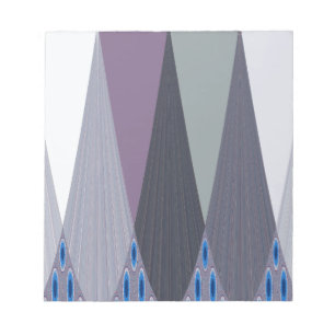 Schöne atemberaubende Chevron-Design-Kunst im Druc Notizblock