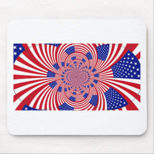 Schöne atemberaubende Flagge der Vereinigten Staat Mousepad