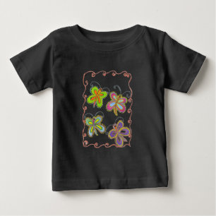 Schöne, atemberaubende, süße Schmetterlingskunst: Baby T-shirt