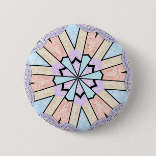 Schöne atemberaubende weiche Pastell-Geometrie-Kun Button