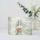 Schöne ätherische Abbildung und Herz Postkarte (Stehend Vorderseite)