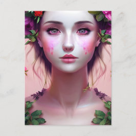 Schöne ätherische Woman Fantasy Art Postkarte