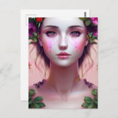 Schöne ätherische Woman Fantasy Art Postkarte (Vorne/Hinten)