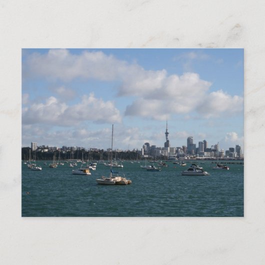 Schöne Auckland Skyline Postkarte (Vorderseite)