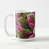 Schöne auffallende Blumen Kaffeetasse (Links)