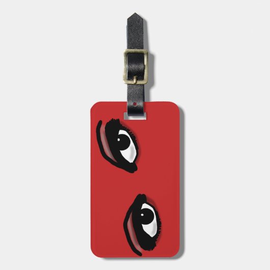 SCHÖNE AUGEN durch Slipperywindow Gepäckanhänger (Vorderseite vertikal)