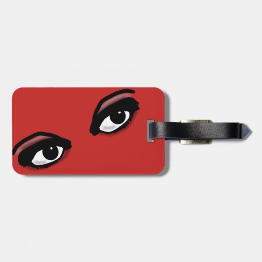 SCHÖNE AUGEN durch Slipperywindow Gepäckanhänger (Rückseite horizontal)