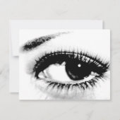 Schöne Augen-individuelle Einladungen (Vorderseite)