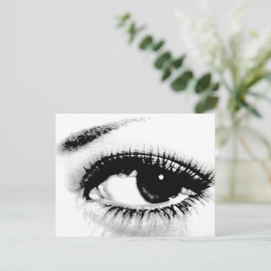 Schöne Augen-individuelle Einladungen (Stehend Vorderseite)