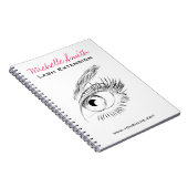 Schöne Augen Long Lashes Lash Extension Notizblock (Rechte Seite)