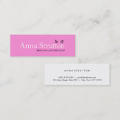 Schöne Augen Pink Lash und Brows Mini Visitenkarte (Vorne/Hinten)
