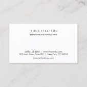 Schöne Augen Pink Lash und Brows Visitenkarte (Rückseite)