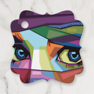 Schöne Augen Pop Kunst Geschenkanhänger