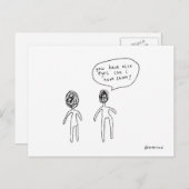 schöne Augen Postkarte (Vorne/Hinten)