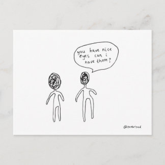 schöne Augen Postkarte