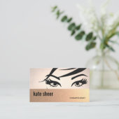 Schöne Augenblicke und Brows Kosmetologe Visitenkarte (Stehend Vorderseite)