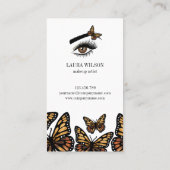 Schöne Augenbrauenschmetterlinge Visitenkarte (Rückseite)