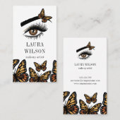 Schöne Augenbrauenschmetterlinge Visitenkarte (Vorne/Hinten)