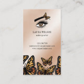 Schöne Augenbrauenschmetterlinge Visitenkarte (Rückseite)