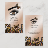 Schöne Augenbrauenschmetterlinge Visitenkarte (Vorne/Hinten)