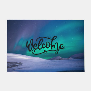 Schöne Aurora Begrüßung Fußmatte