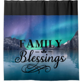 Schöne Aurora Familiensegmente Duschvorhang