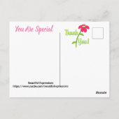 SCHÖNE AUSDRÜCKE - Danke Postcard Postkarte (Rückseite)