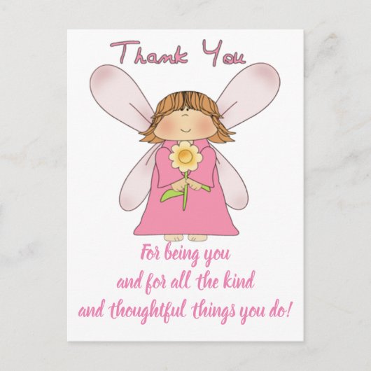 SCHÖNE AUSDRÜCKE - Danke Postcard Postkarte (Vorderseite)