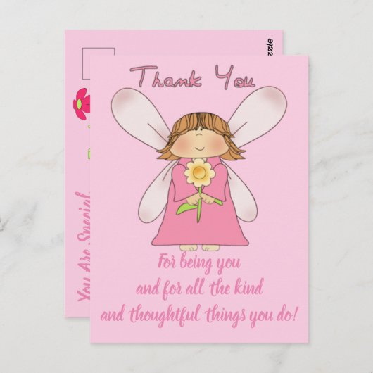 SCHÖNE AUSDRÜCKE - Danke Postcard Postkarte (Vorne/Hinten)