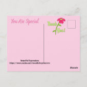 SCHÖNE AUSDRÜCKE - Danke Postcard Postkarte (Rückseite)