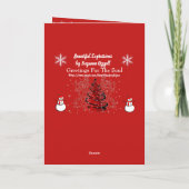 SCHÖNE AUSDRÜCKE FEIERTAGSKARTE (Rückseite)